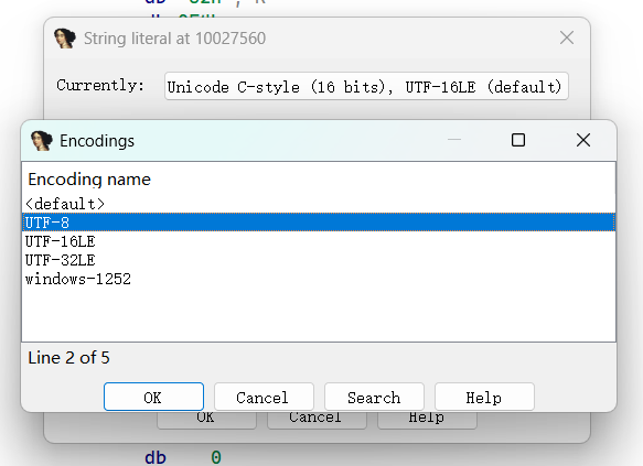 在 IDA Pro 中更改字符串的编码